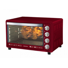 Электродуховка Электрическая печь LIBERTON LEO-651 Dark Red 65л. (конвекция, вертел, подсветка) 