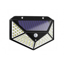 Фонарь уличный с датчиком движения на солнечной батарее solar wall lamp sh-100 черный 
