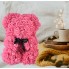 Мишка из  3D Роз 25 см. Розовый 