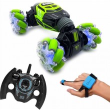 Трюковый вездеход Машинка перевертыш Hyper Skidding на радиоуправлении Зеленый