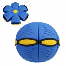 Мяч трансформер-летающая тарелка Phlat Ball Blue синий Мяч трансформер-летающая тарелка Phlat Ball Blue синий