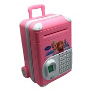  Детский сейф-копилка Cartoon Bank с кодовым замком с отпечатком пальца Frozen и купюроприемником.