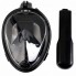 Маска для подводного плавания снорклинга Easybreath Tribord (L/XL) чёрная