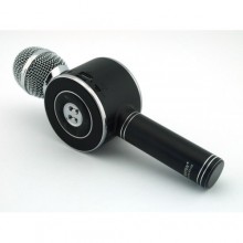 Беспроводной микрофон караоке блютуз WSTER WS-668 Bluetooth динамик USB чёрный