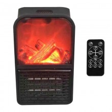 Портативный керамический обогреватель FLAME HEATER с LCD дисплеем и имитацией камина + пульт 500 Вт 