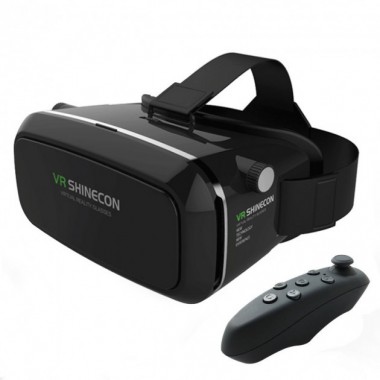 Очки виртуальной реальности VR BOX Shinecon с пультом Черные 