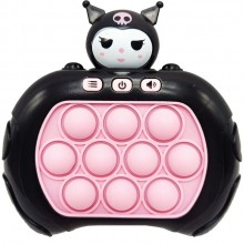 Игрушка антистресс Pop it Fast ZZ-10 (Kuromi) на батарейках / Электронная приставка консоль Поп ит