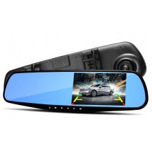 Автомобильный видеорегистратор зеркало  DVR 138W   4,0`одна камера