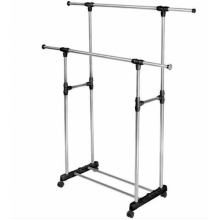Телескопическая стойка-вешалка для одежды и обуви Double Pole Clothes Horse Телескопическая стойка-вешалка для одежды и обуви Double Pole Clothes Horse