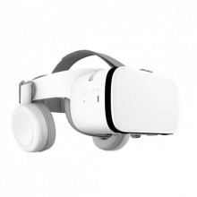 Очки шлем виртуальной реальности Bobo 3D VR Z6 с беспроводнными Наушниками и Пультом ДУ Bluetooth White