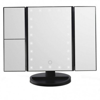 Зеркало для макияжа Superstar Magnifying Mirror с LED-подсветкой  4В1 Черный