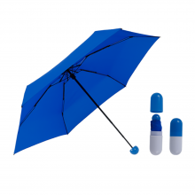 Компактный Мини зонт складной механический в футляре капсула Capsule Umbrella (Elegant Powder) Синий