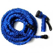 Шланг для полива 15 м растягивающийся с распылителем X-HOSE  Blue