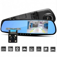 Автомобильный видеорегистратор зеркало с камерой заднего вида DVR 138W